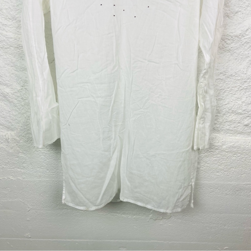 CALVIN KLEIN SWIMWEAR light weight 100% cotton beaded swimsuit coverup medium - Picture 13 of 17